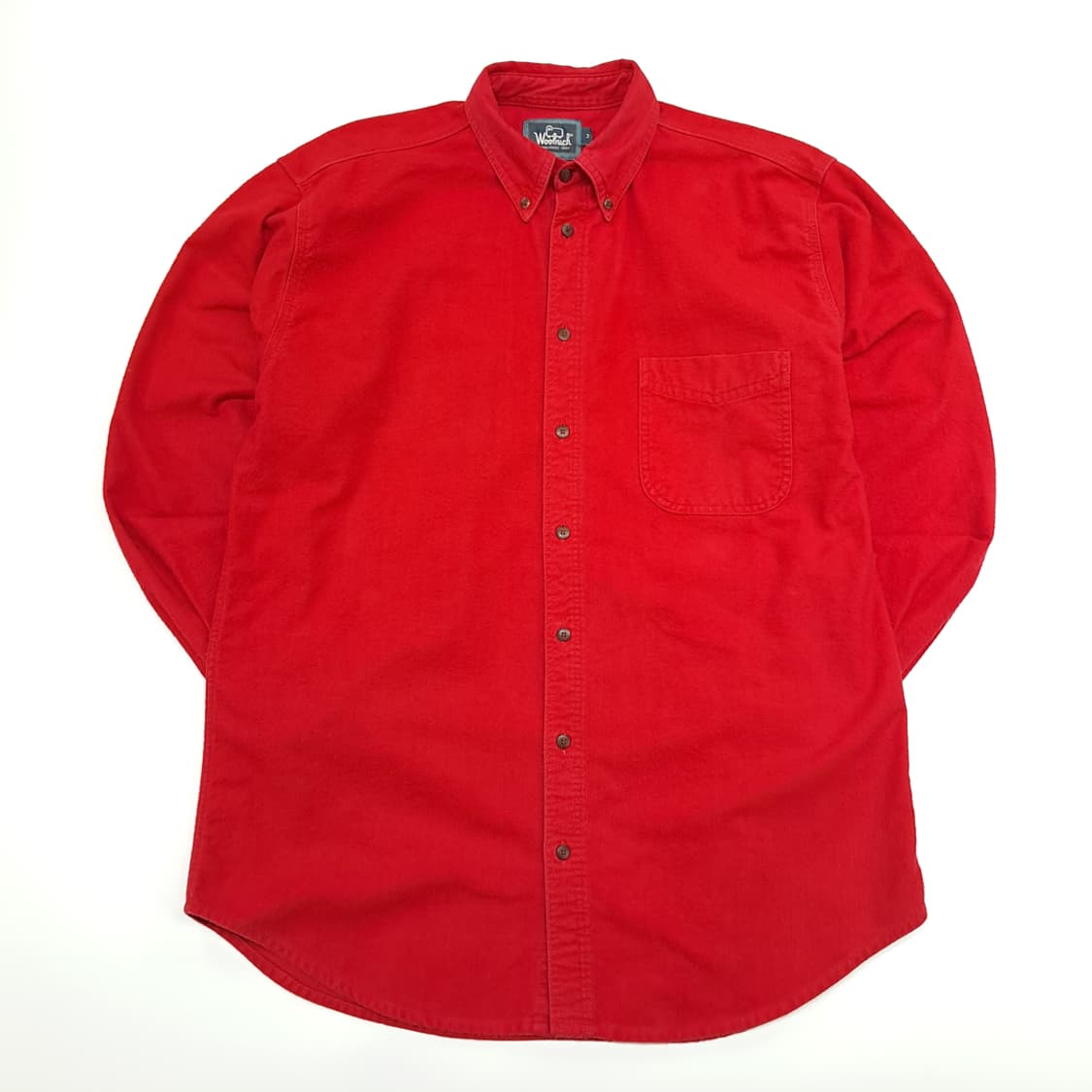 CN930 L 울리치 레드 플란넬 긴팔 셔츠 남방 상품이미지1