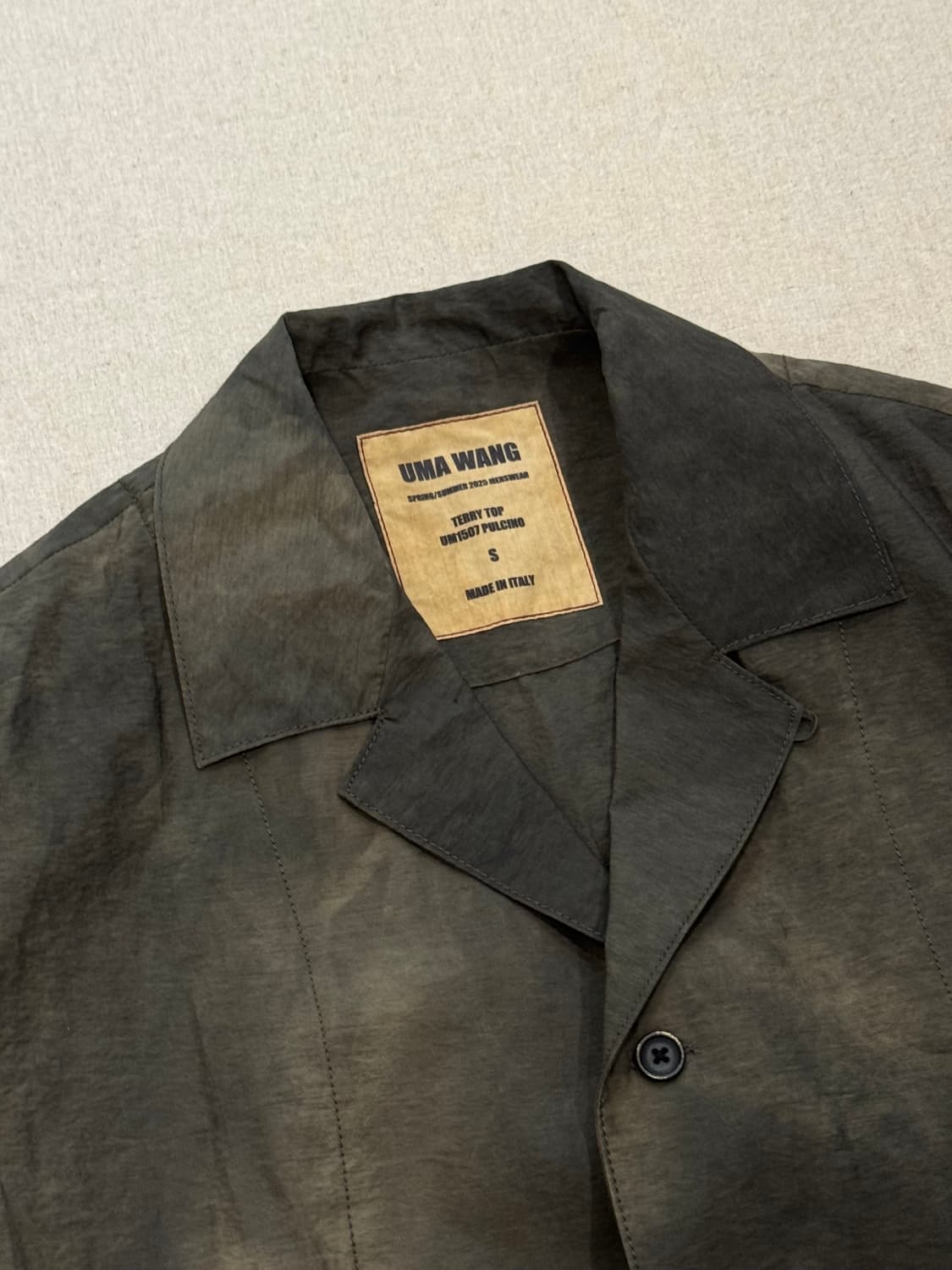 Uma Wang 우마왕 25ss 테리 셔츠 상품이미지4