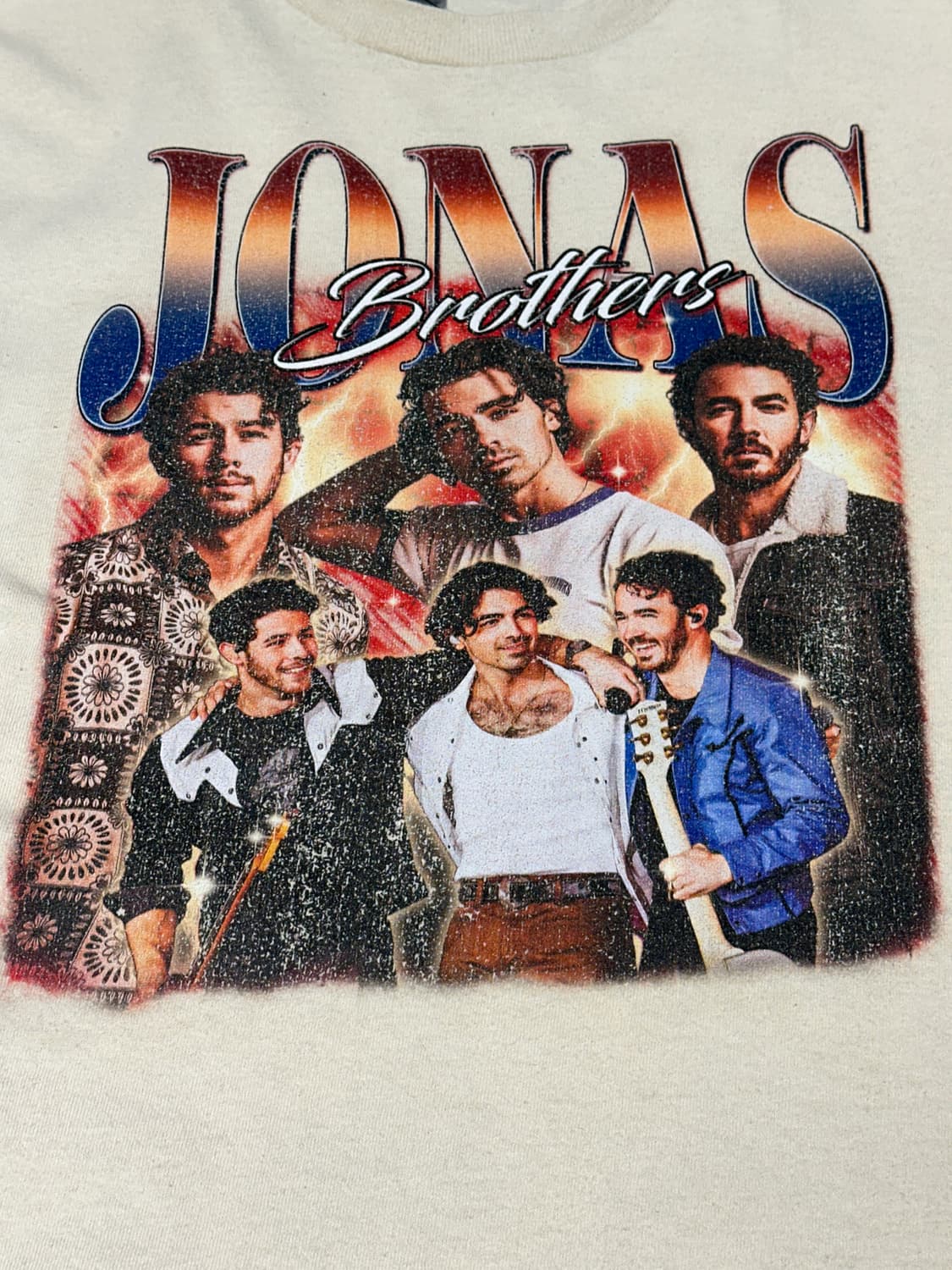 90s 길단 Jonas Brothers 반팔 티셔츠 S 상품이미지2