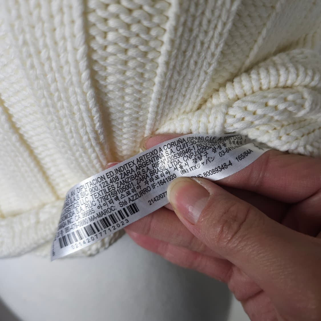 (새상품)자라 크롭 니트조끼 여성55사이즈  상품이미지6