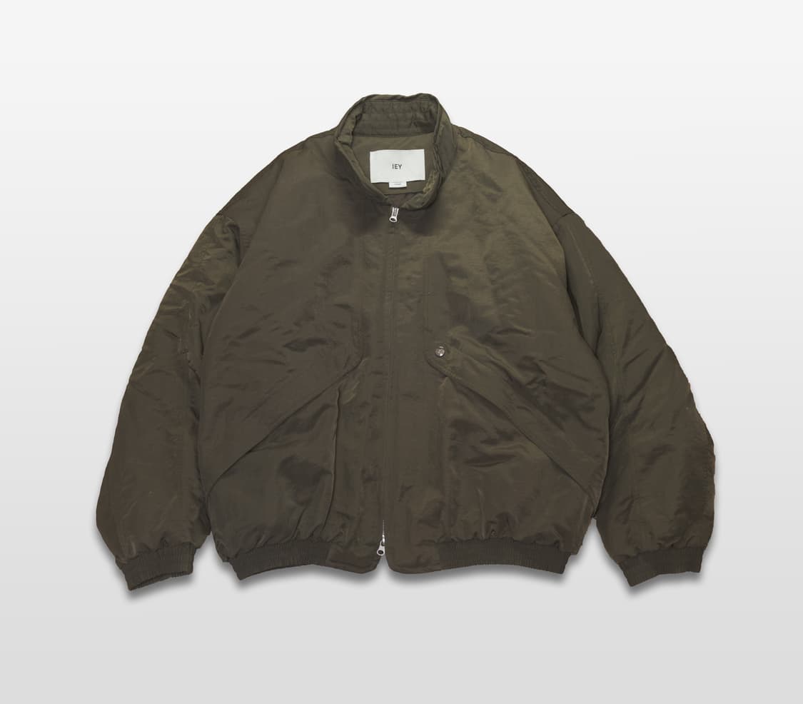 WIRE COLLAR OVERSIZED JUMPER Khaki 상품이미지1