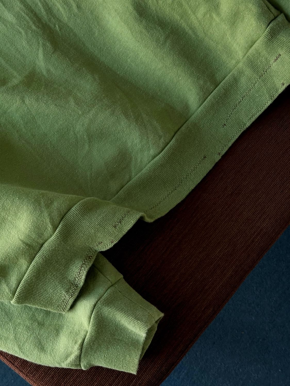 Stitch design sweat hood zip parka 상품이미지6