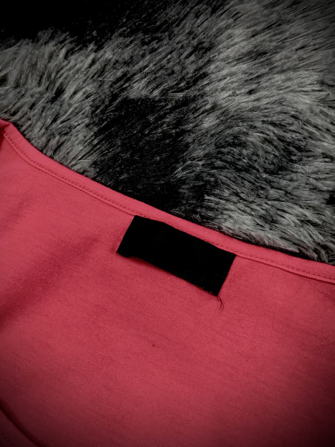 핑크 립 그래픽 큐빅 반팔 티셔츠 상품이미지5