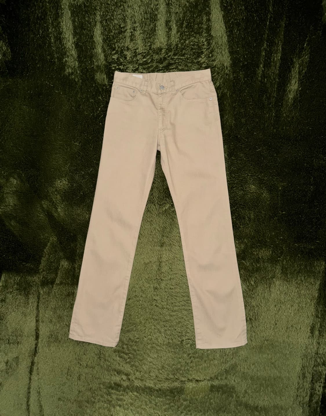 [2] 타케오 키쿠치 헤링본 5포켓 코튼 팬츠 베이지 상품이미지1