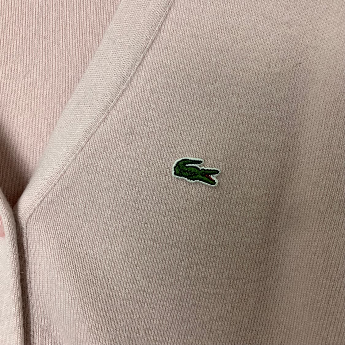 라코스테 딸기우유 니트 가디건 상품이미지3