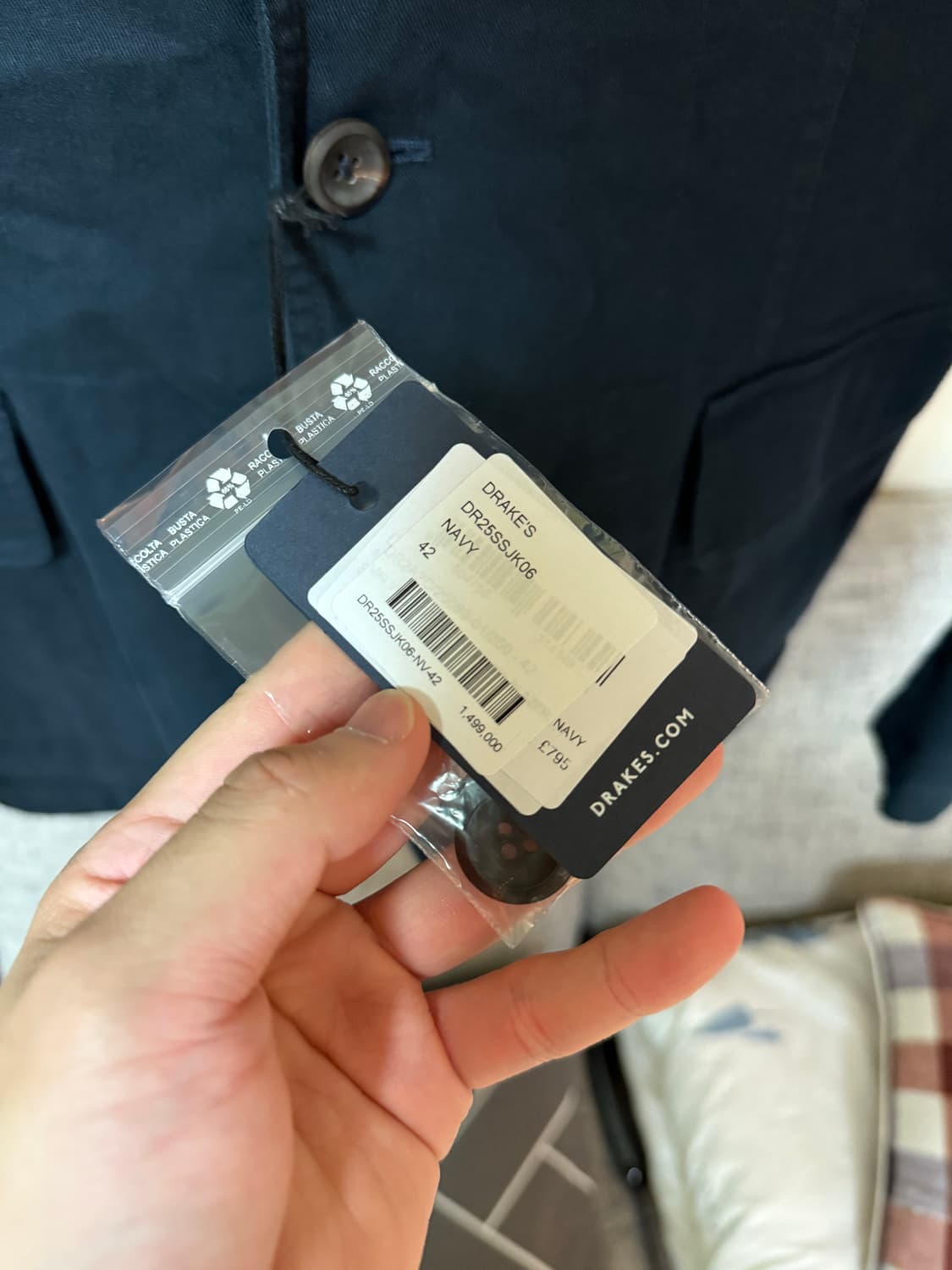 드레익스 게임스 블레이저 mk1 빈티지 워시 네이비 상품이미지2