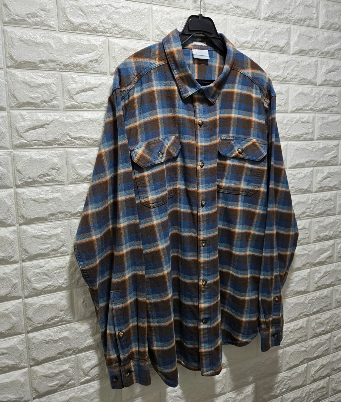 컬럼비아 옴니위크 레귤러핏 체크셔츠 체크남방 110 상품이미지3