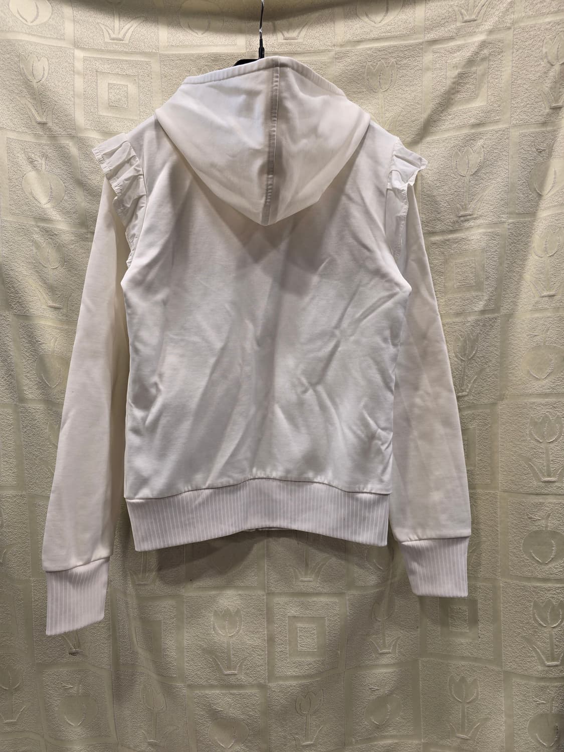 거의새거) 아디다스 SLEEK FLOCK TT 후드집업 져지 S~M 상품이미지5