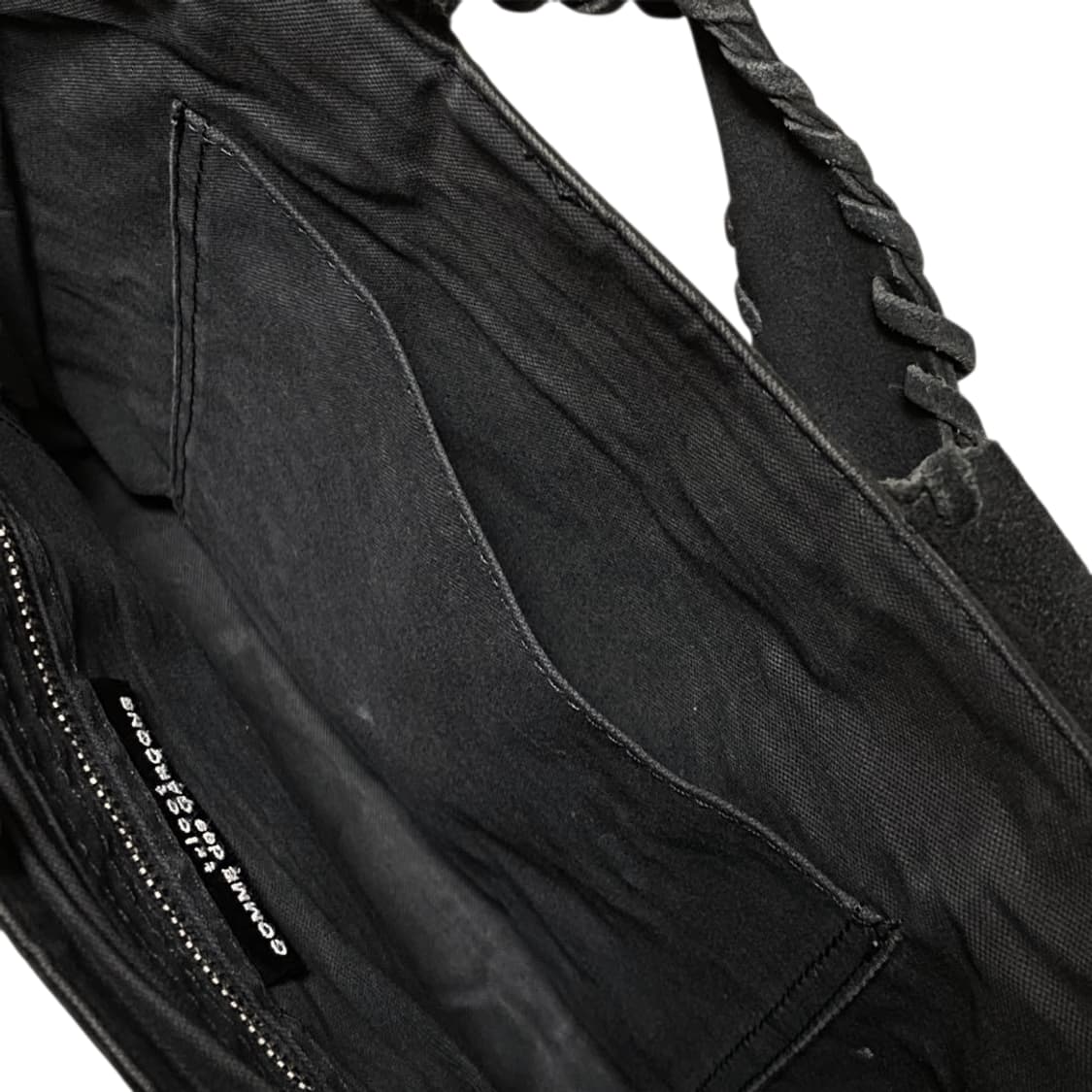 꼼데가르송 트리콧 염소가죽 토트백 상품이미지4