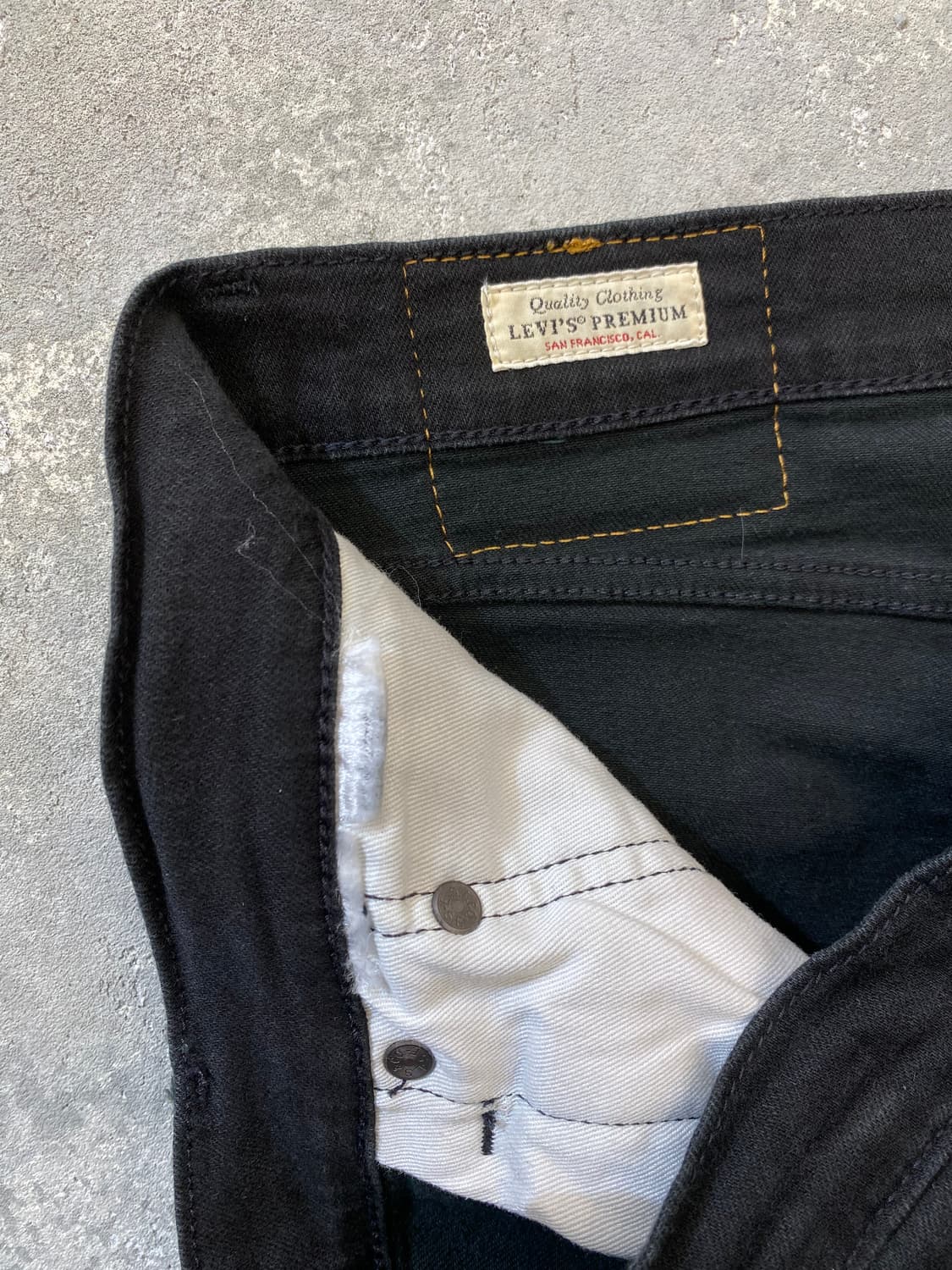 [32] Levi's 505 리바이스 프리미엄 빅E 블랙 데님팬츠 상품이미지8