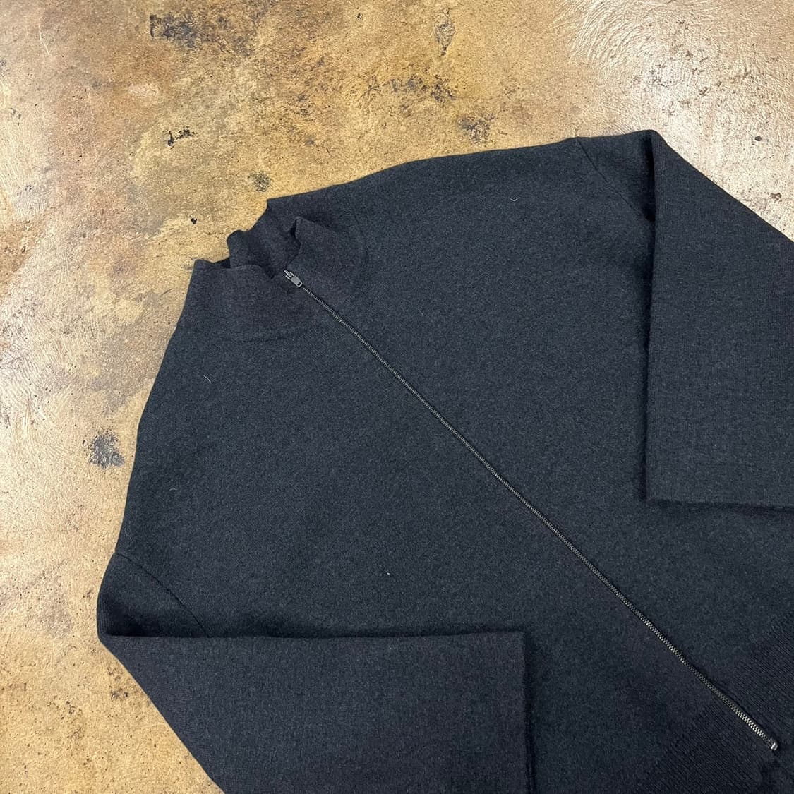 [정품/S] 구호 다크 그레이 니트 집업 가디건 b19 상품이미지1