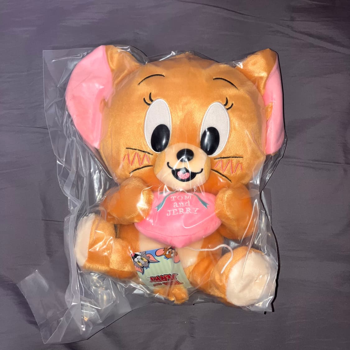 (일본 정품, 택 O) 제리, 터피 하트 리본 중형인형 상품이미지5