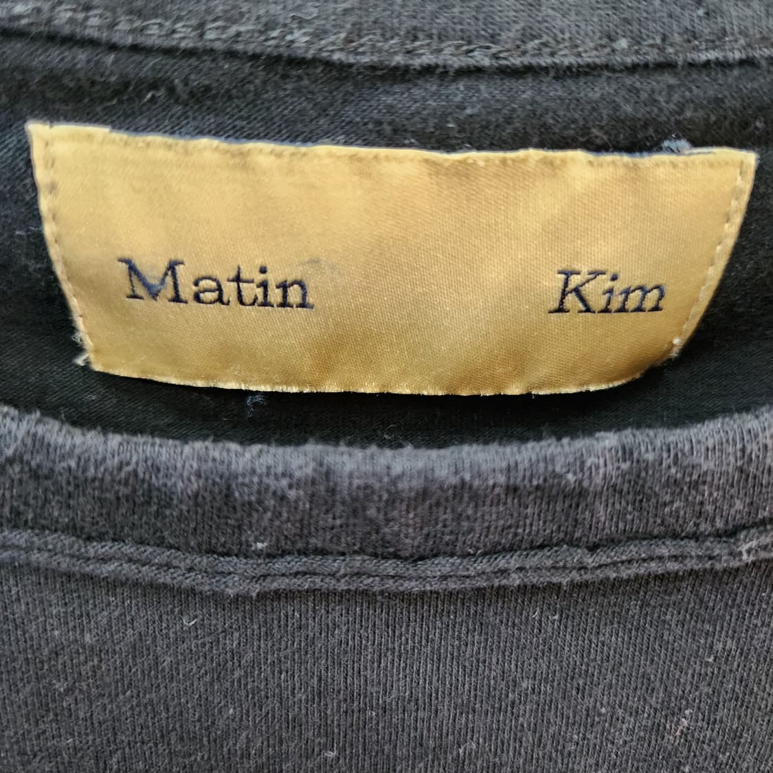 마뗑킴 빅로고 크롭 반팔티 S 상품이미지5