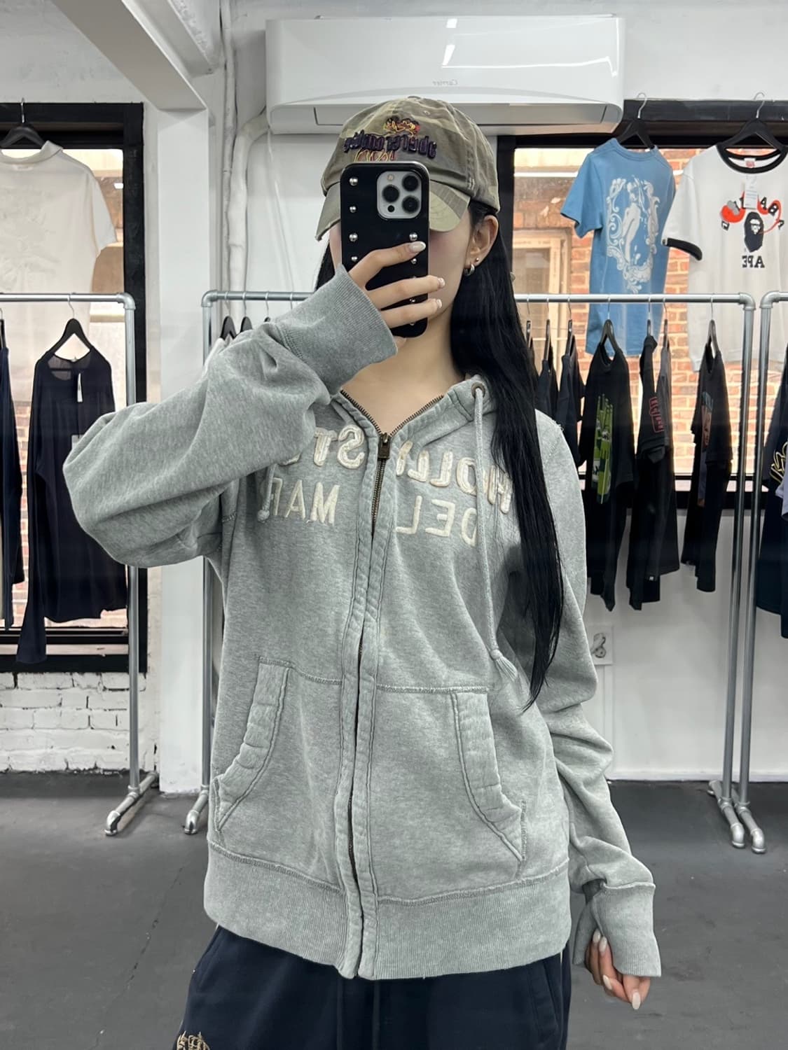 홀리스터 아치로고 후드집업 상품이미지2