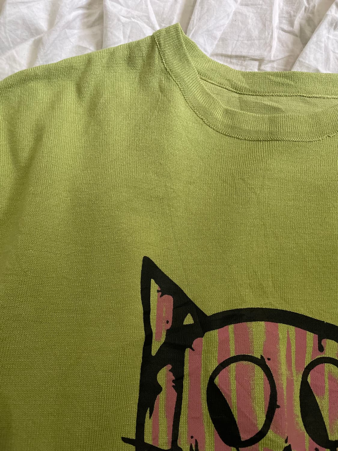 키치 고양이 프린팅 원피스  상품이미지4