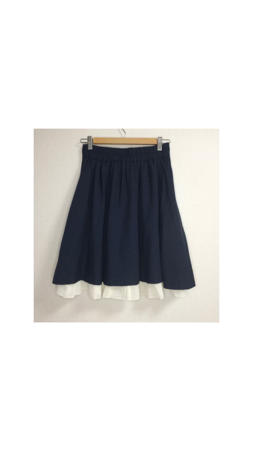 빈티지 네이비 레이어드 스커트 상품이미지4