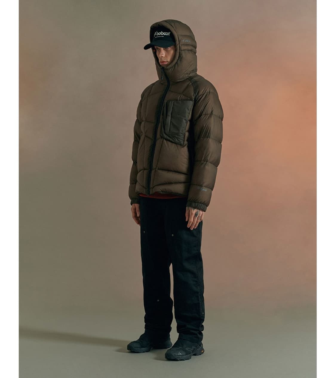 XXL 새제품) 밥캣 메테오 시어 구스다운 패딩 점퍼 브라운 CP맛 상품이미지3