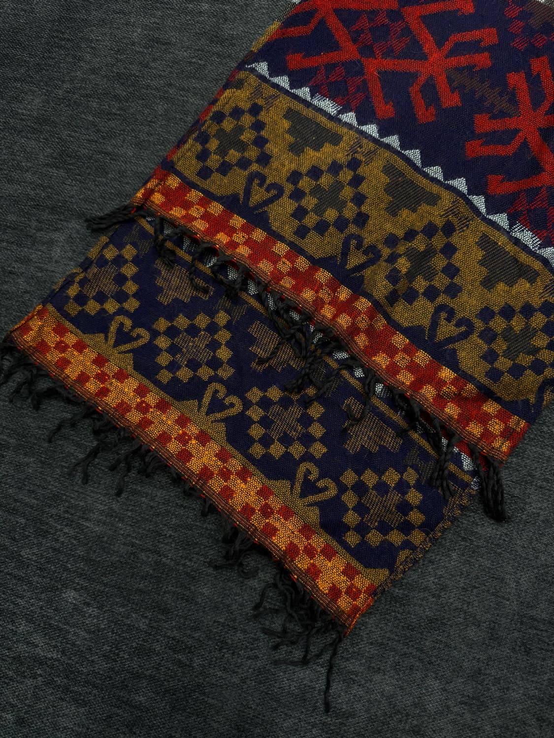 빈티지 에스닉 자카드 머플러 상품이미지2