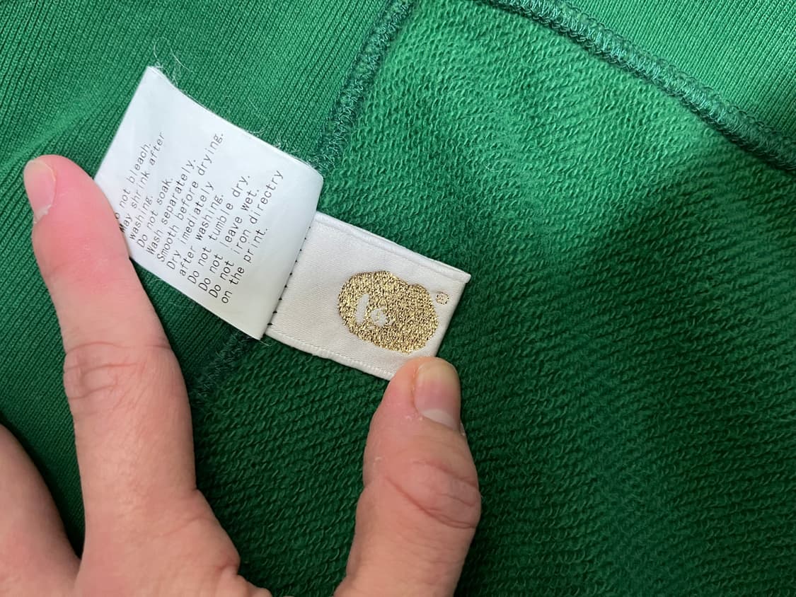 베이프 베이비 마일로 투웨이 풀집업 그린 M 상품이미지9