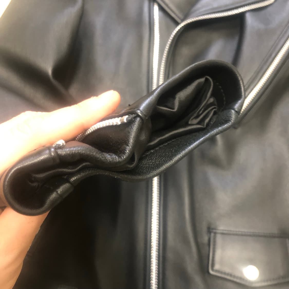 로파이 양가죽 더블라이더자켓 XL 105 상품이미지5