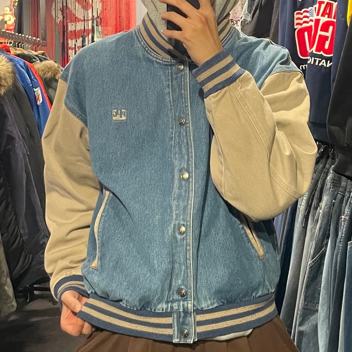 [IM] vtg 데님 바시티자켓 상품이미지3