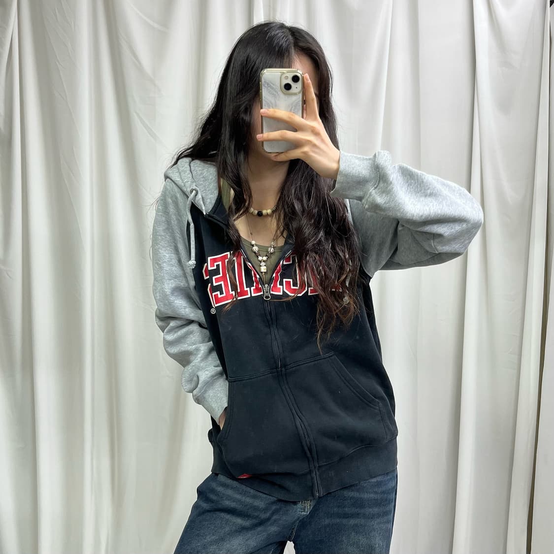 Dickies black hood zip-up 상품이미지2