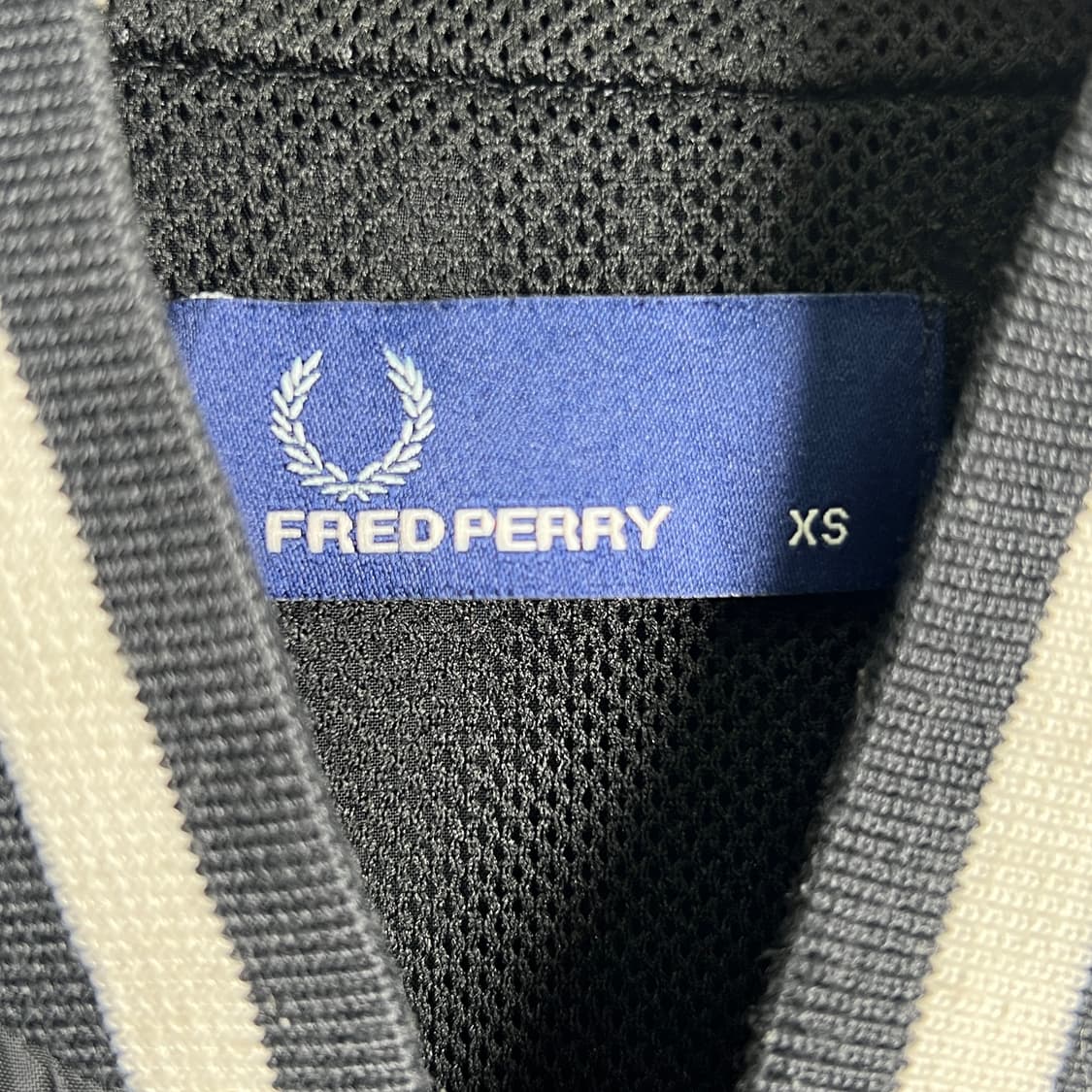 프레드페리 블랙 바람막이 블루종 자켓 XS 상품이미지3