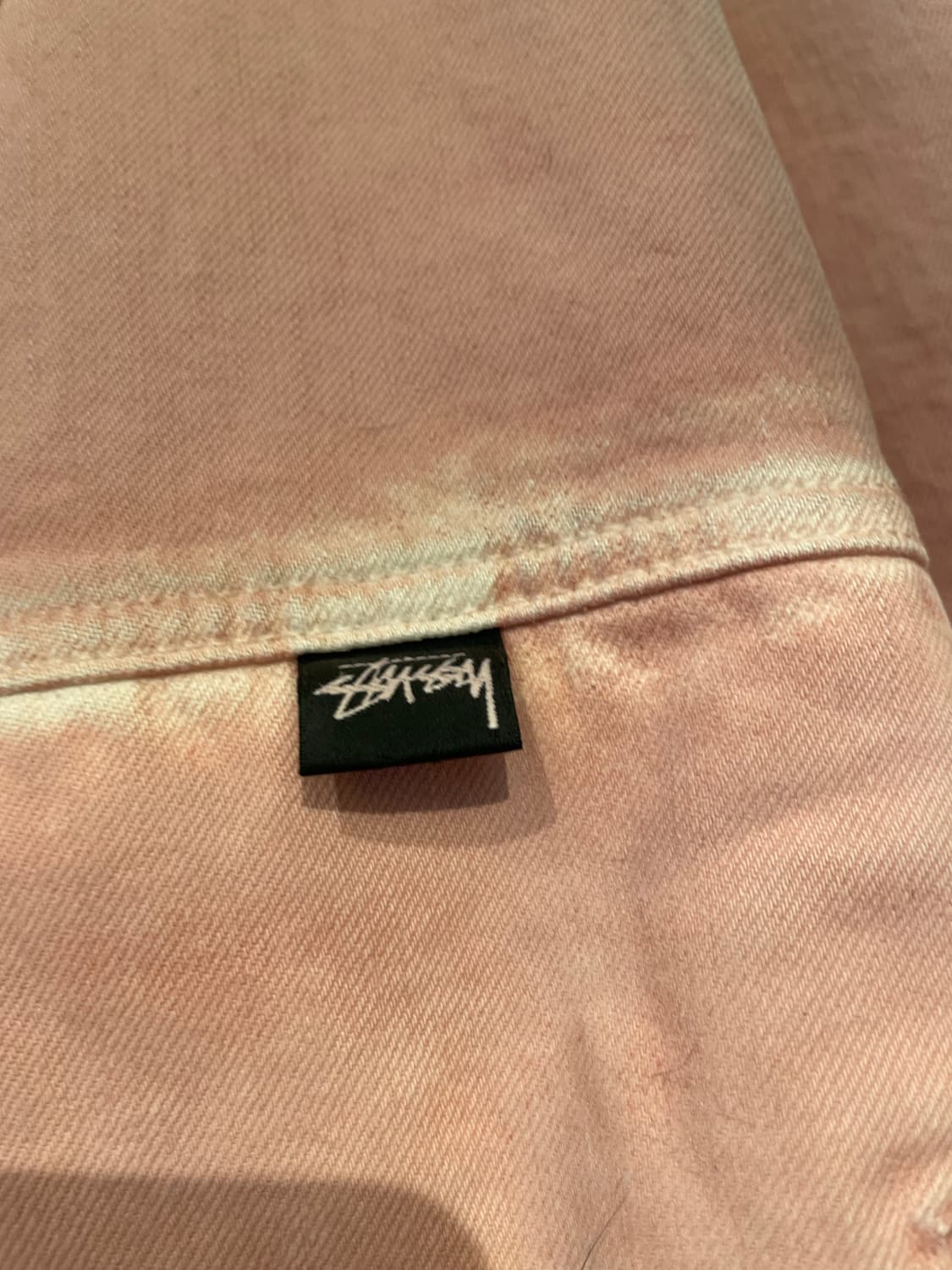 스투시 스프레이 다이 후드 워크 자켓 핑크 L 상품이미지5