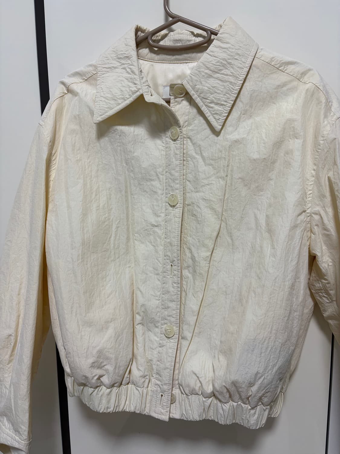 LEUNI Padded Button Up Blouson _Cream 상품이미지4