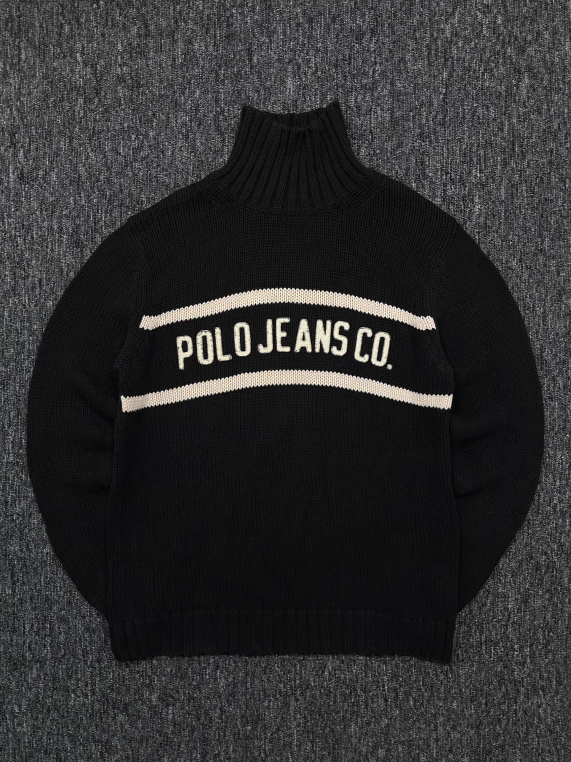 폴로 진스 블랙 터틀넥 니트 상품이미지3