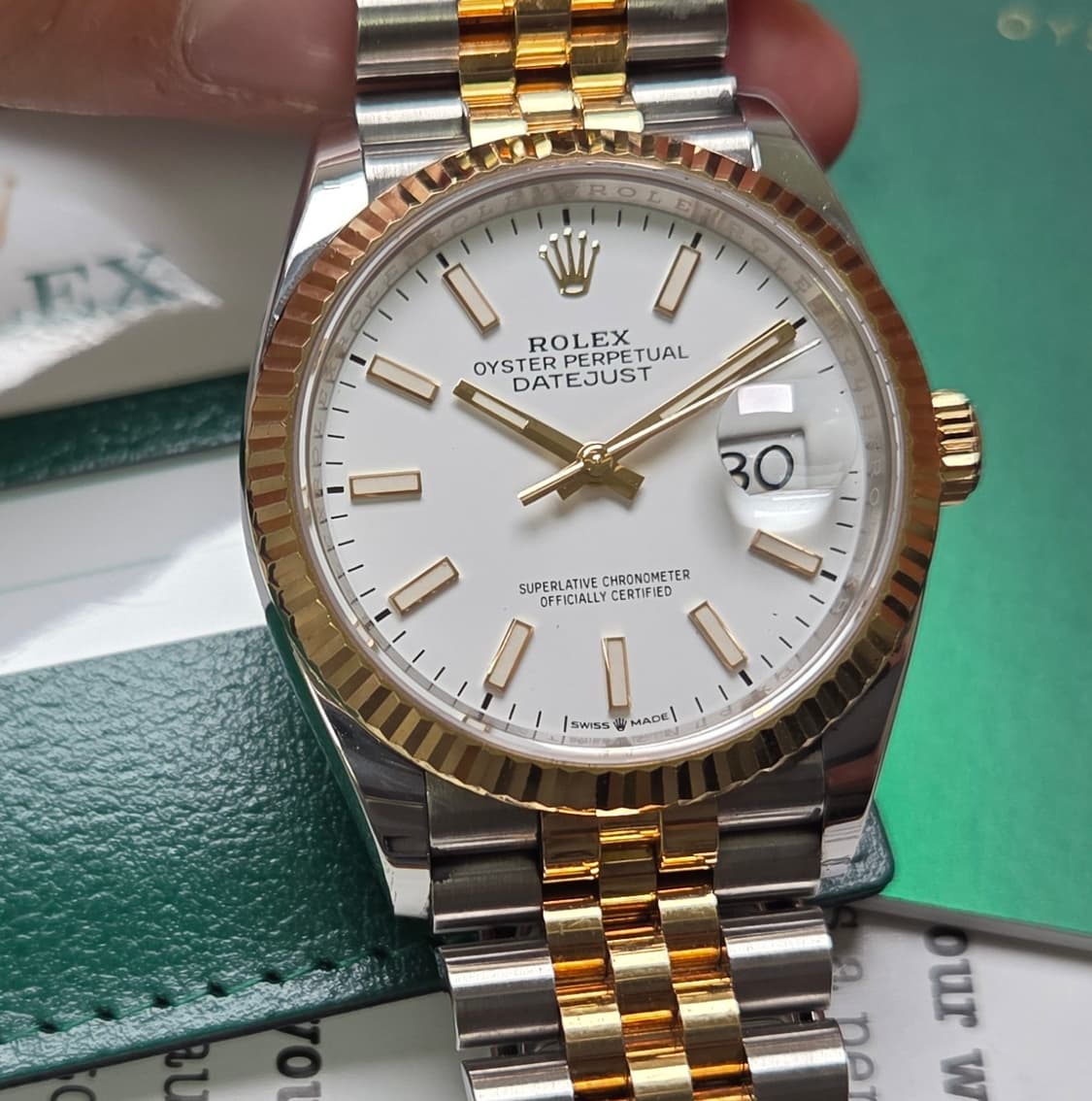 롤렉스 데이저스트 126233 18k콤비 화이트판 쥬빌리줄 (감정서 포함 상품이미지1