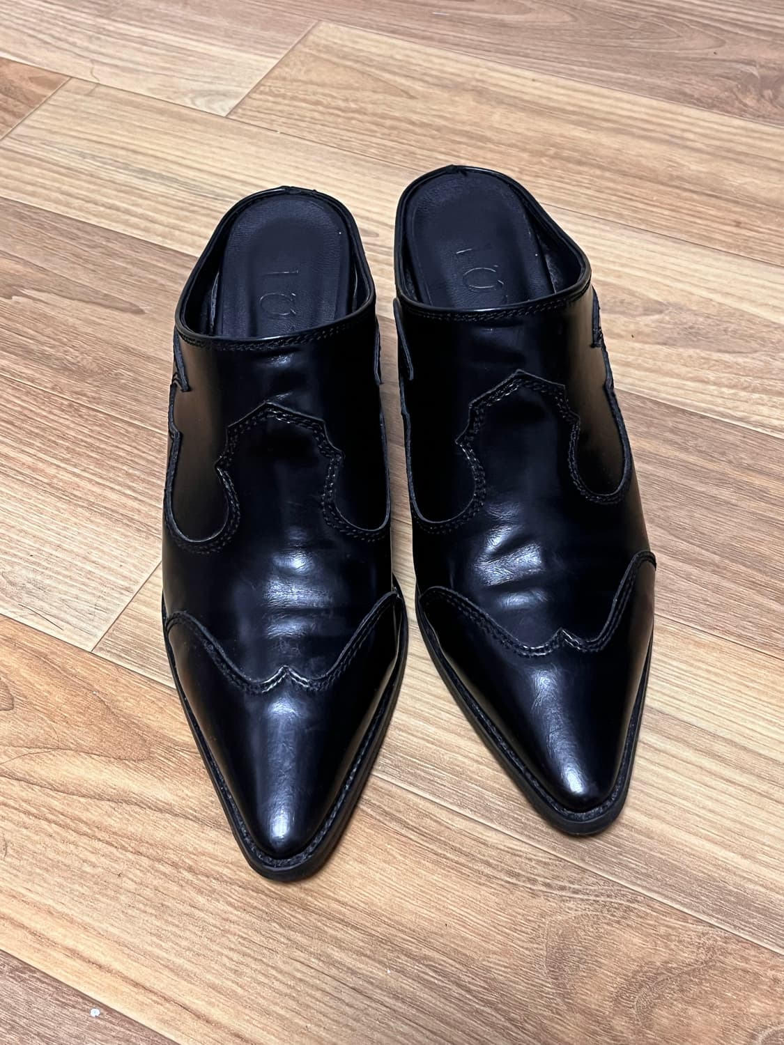 빈티지 뾰족코 웨스턴 뮬 상품이미지2