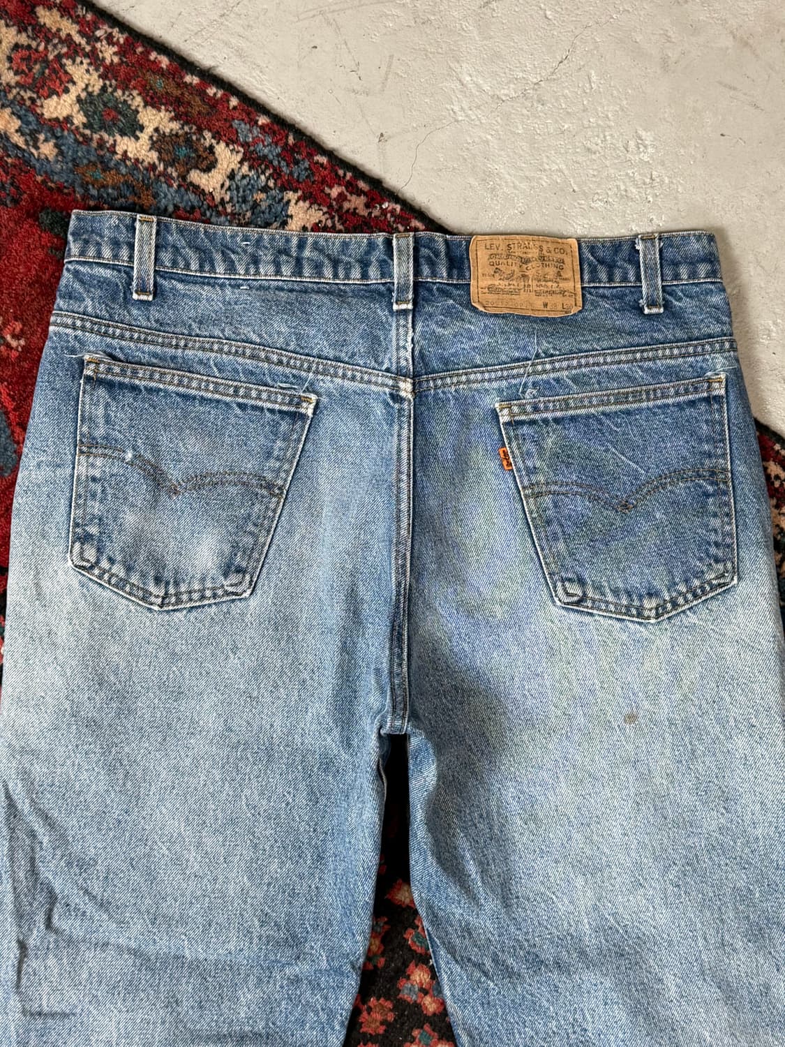 80's USA Made 빈티지 리바이스 517 오렌지탭 부츠컷 상품이미지6