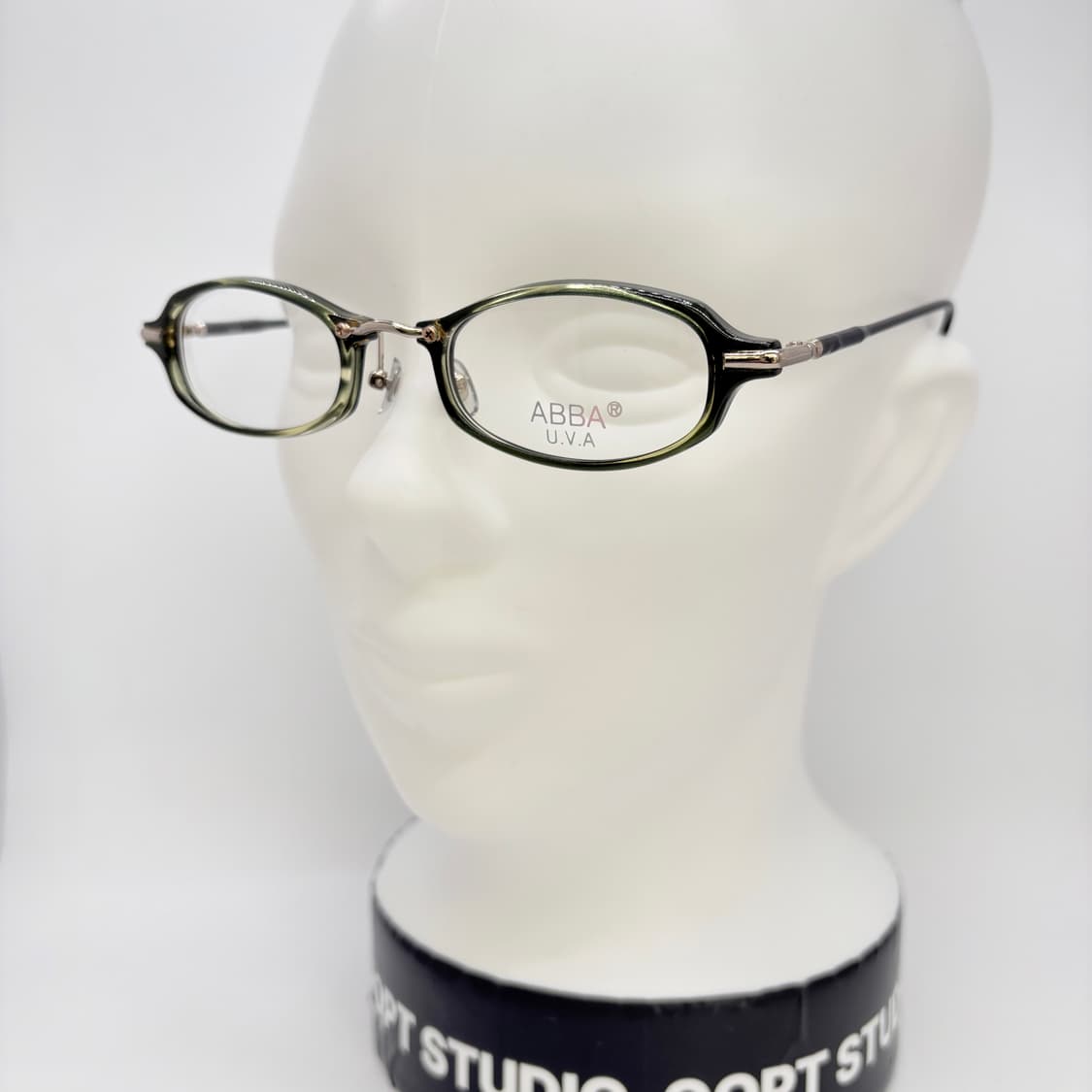 ABBA 그린 오벌형 빈티지 뿔테 상품이미지5