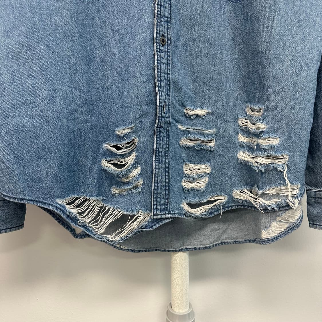 자라 워시드 데미지 셔츠 새상품 상품이미지3