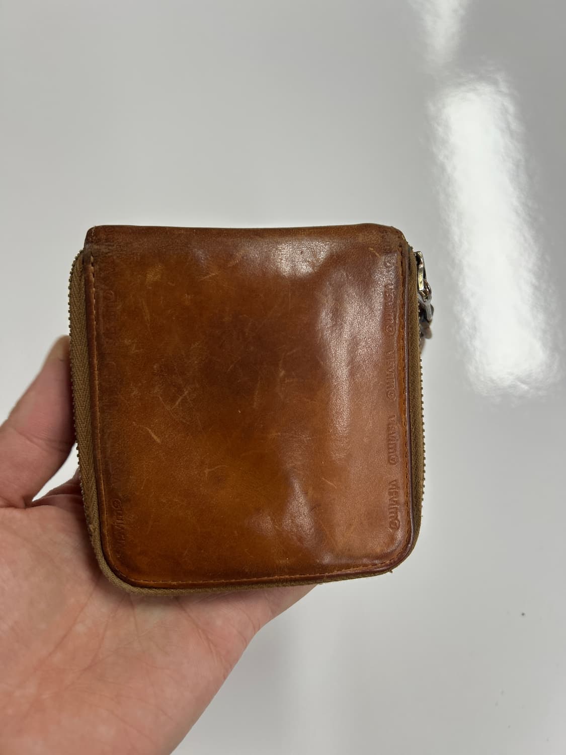 VISVIM 올드비즈빔 네츄럴 풀그레인 레더 바이폴드 지갑 상품이미지2