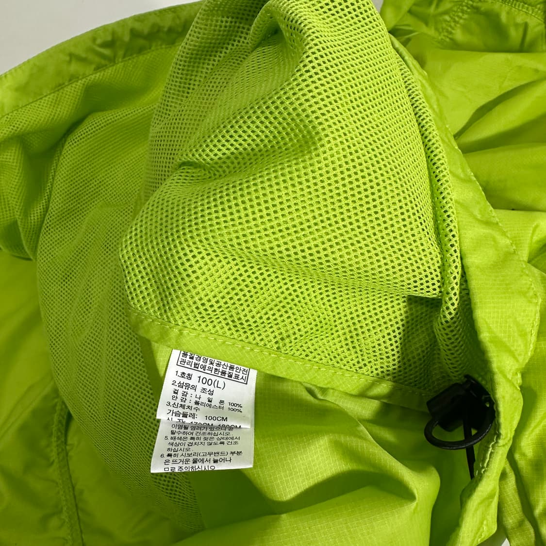 L 노스페이스 라임 경량 바람막이 자켓 상품이미지7