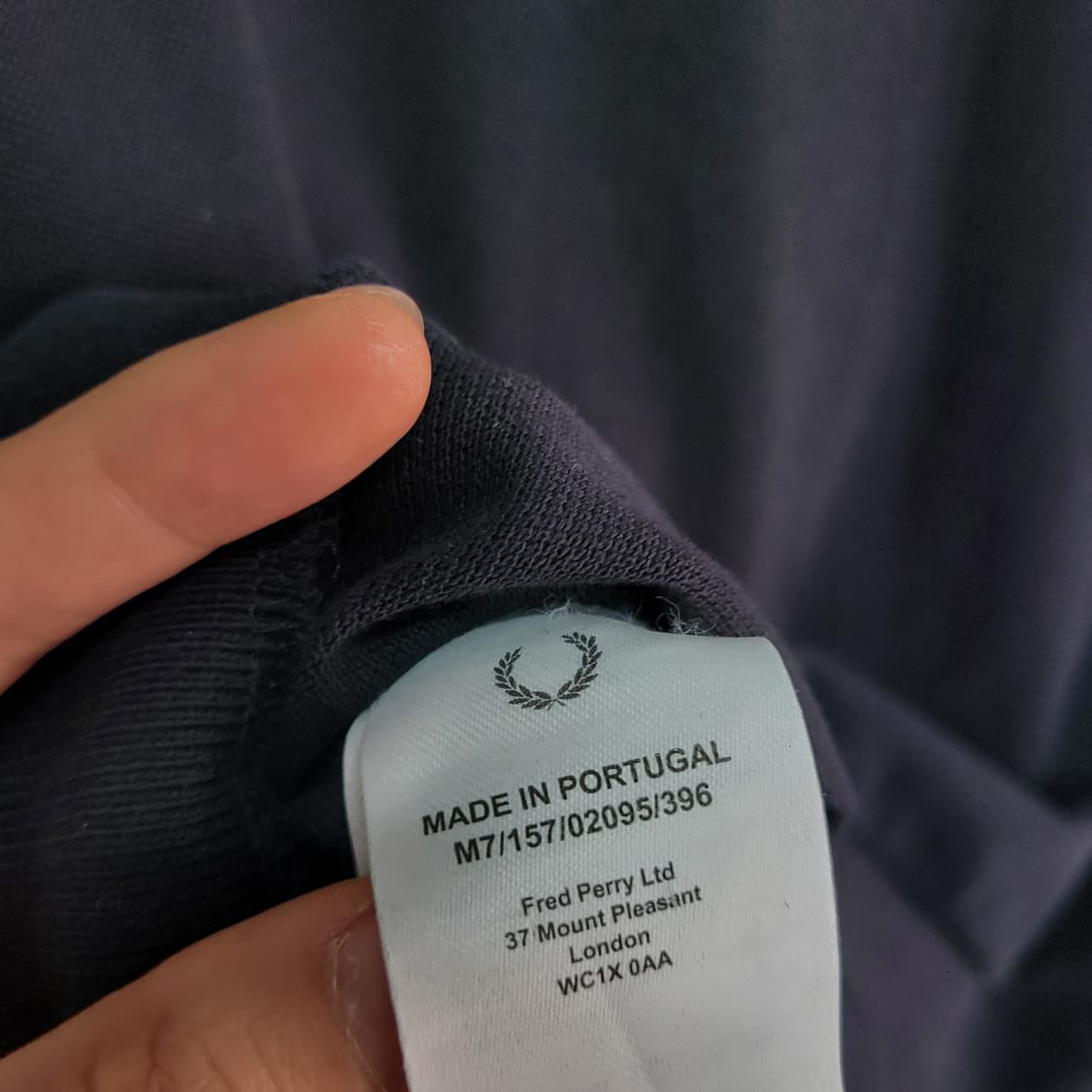 FRED PERRY 프레드페리 반팔 니트 블랙 상품이미지4