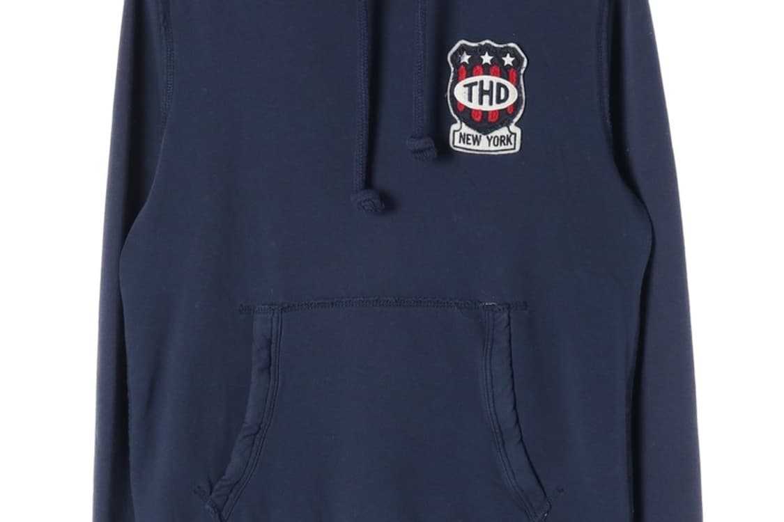 타미힐피거 데님 THD 뉴욕 패치 로고 후드티 L 상품이미지4