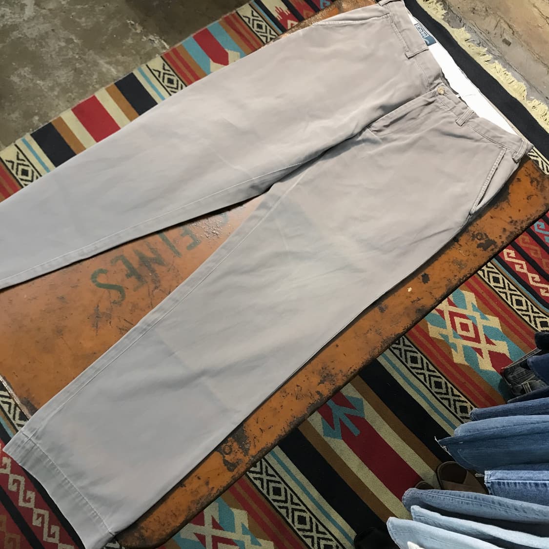 폴로랄프로렌 라이트 그레이 코튼 치노 팬츠 허리 34 사이즈  상품이미지3