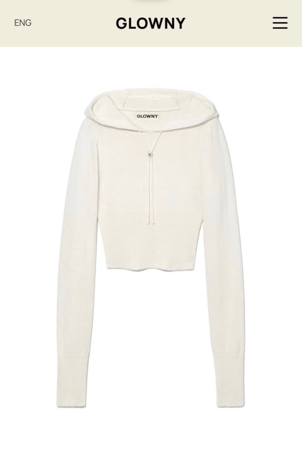 글로니 모헤어 니트 후드 상품이미지1