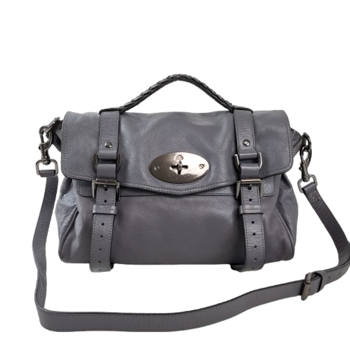 정품 멀버리 알렉사 메탈그레이 미듐 상품이미지1