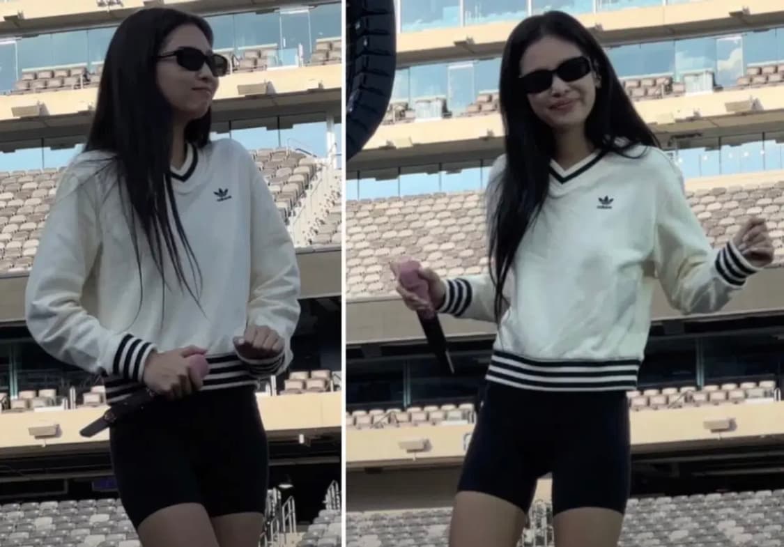 제니 아디다스 스포티앤리치 맨투맨 크림화이트 상품이미지1