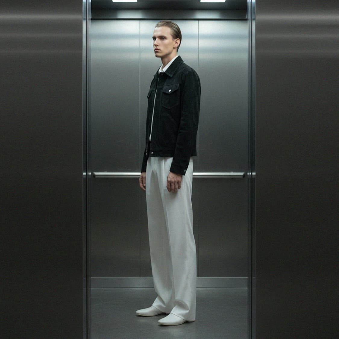 LAMSRINO 스웨이드 트러커 자켓 상품이미지1