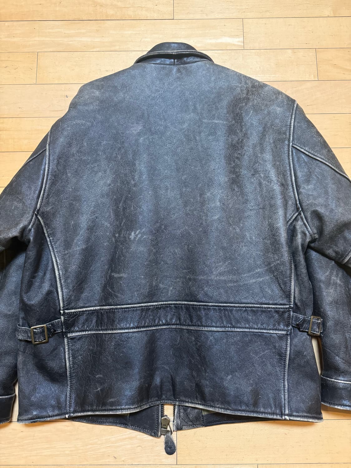 빈티지 A2 레더 자켓 A-2 가죽 자켓 L 상품이미지3