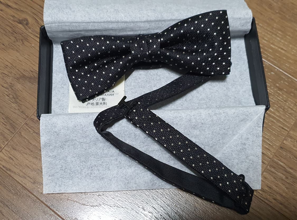 생로랑 16ss 서프시즌 폴카도트 보타이 상품이미지3