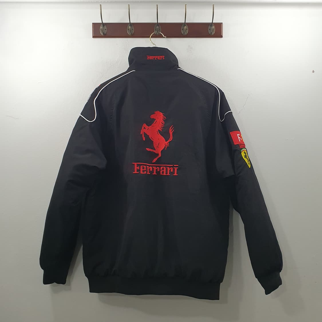 2XL 페라리 남성 누빔 라이더 점퍼 레이싱 자켓 상품이미지7