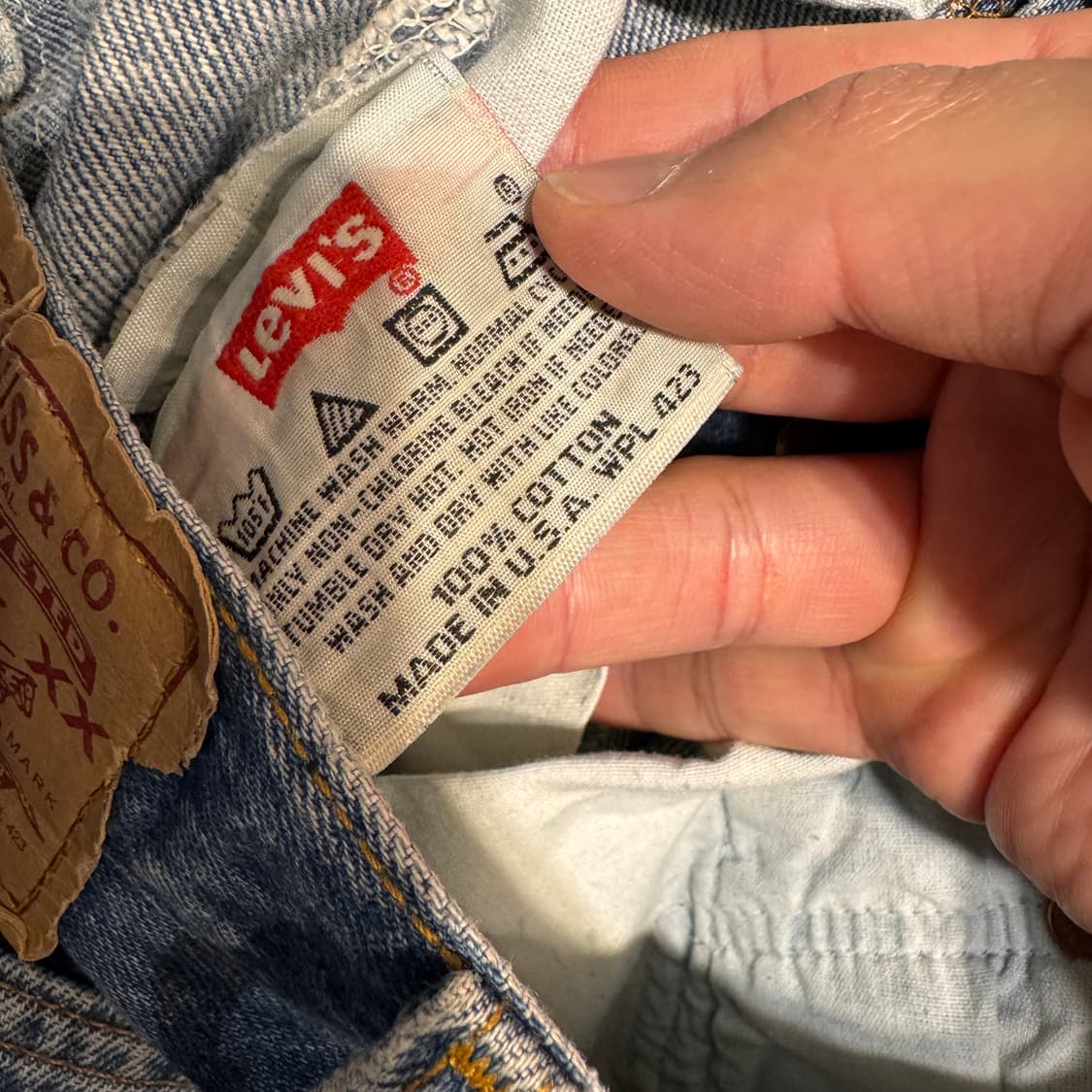 90s Levis 501 Denim Pants Made In USA 상품이미지4