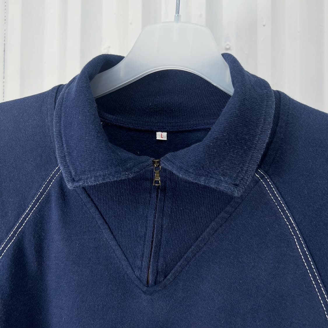 80s) Hermes half zip sweatshirt 상품이미지4