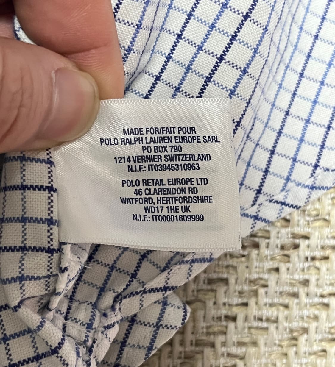 폴로랄프로렌 다탄 체크 크롭 셔츠 남방 8사이즈 상품이미지8